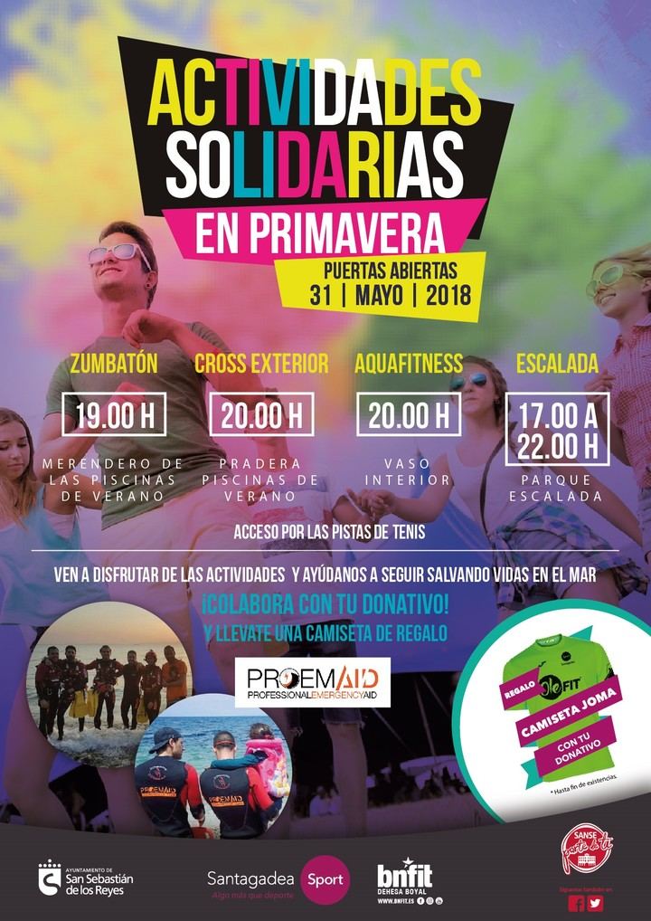 Jornada solidaria de Puertas Abiertas en el polideportivo municipal de la Dehesa Boyal