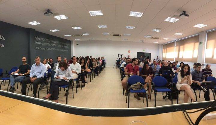 Imagen del primer encuentro Media Startups con los medios de comunicación celebrado en Vicalvaro en el año 2016