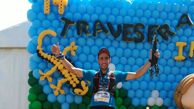 Imagen del Ultra Fondista, Iván Alonso, atleta con Leucemia que está recorriendo los 1.000 kilómetros y que llegará a Alcobendas en la quinta etapa de la prueba solidaria.