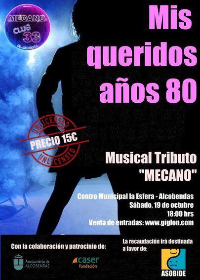 Tributo a Mecano en favor de ASOBIDE