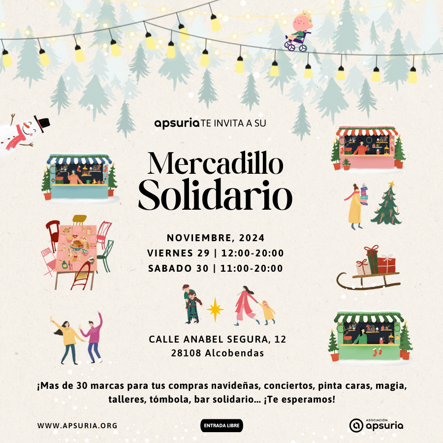 APSURIA y su tradicional “Mercadillo Solidario” para una buena causa