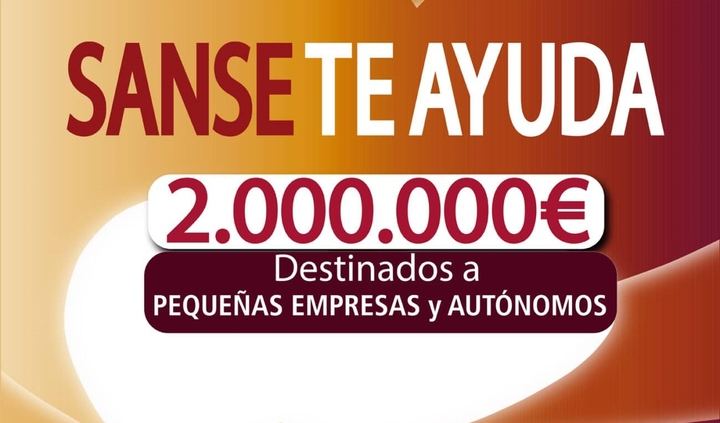 Sanse invertirá dos millones de euros en ayudas directas a empresas y autónomos