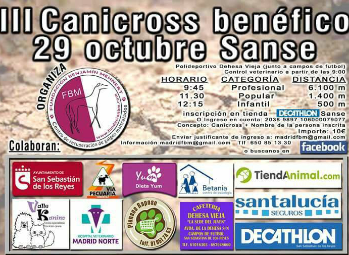 III Canicross solidario en San Sebastián de los Reyes