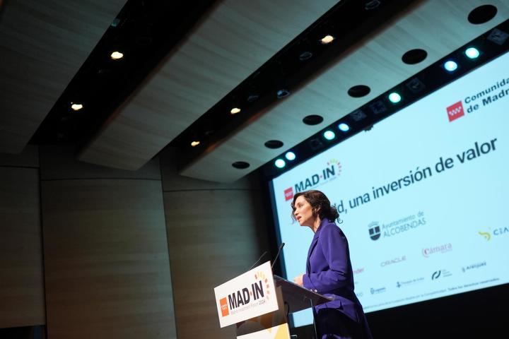 Ayuso inaugura el “Madrid Investment Forum” en Alcobendas