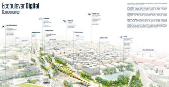 Imagen del plano de las obras facilitado por el Ayuntamiento y  que fue adjudicado a la UTE
Fundación Metrópoli y LYNKA