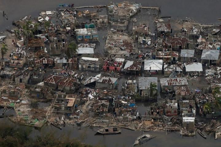 Imagen de las secuelas que dejó en Haití el Huracán Mathew