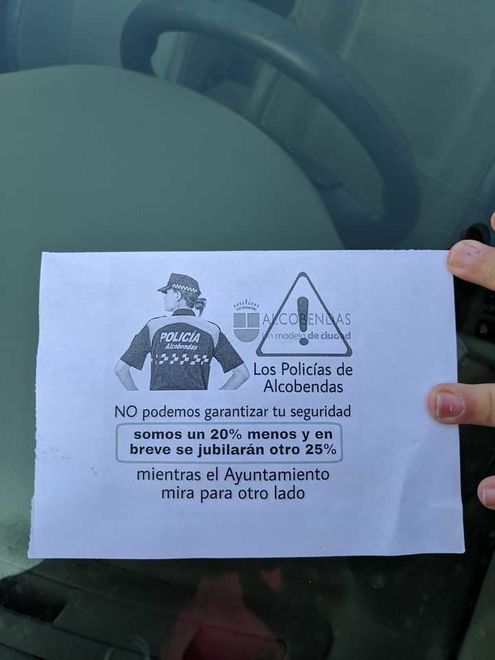 La Policía Local de Alcobendas reclama mejoras al Gobierno del PSOE y Ciudadanos